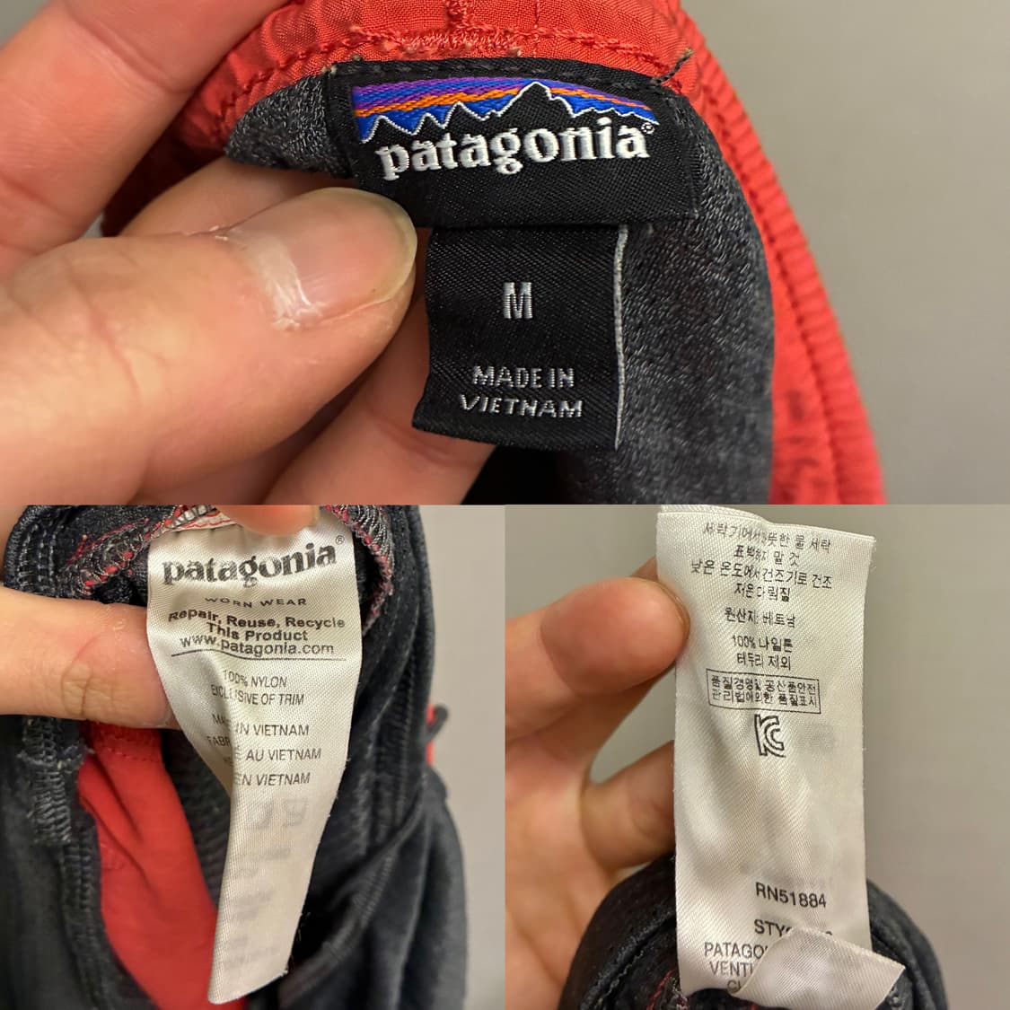 (M/28~33)파타고니아 배기스 5인치 반바지 쇼츠 피멘토레드 코랄 상품이미지9