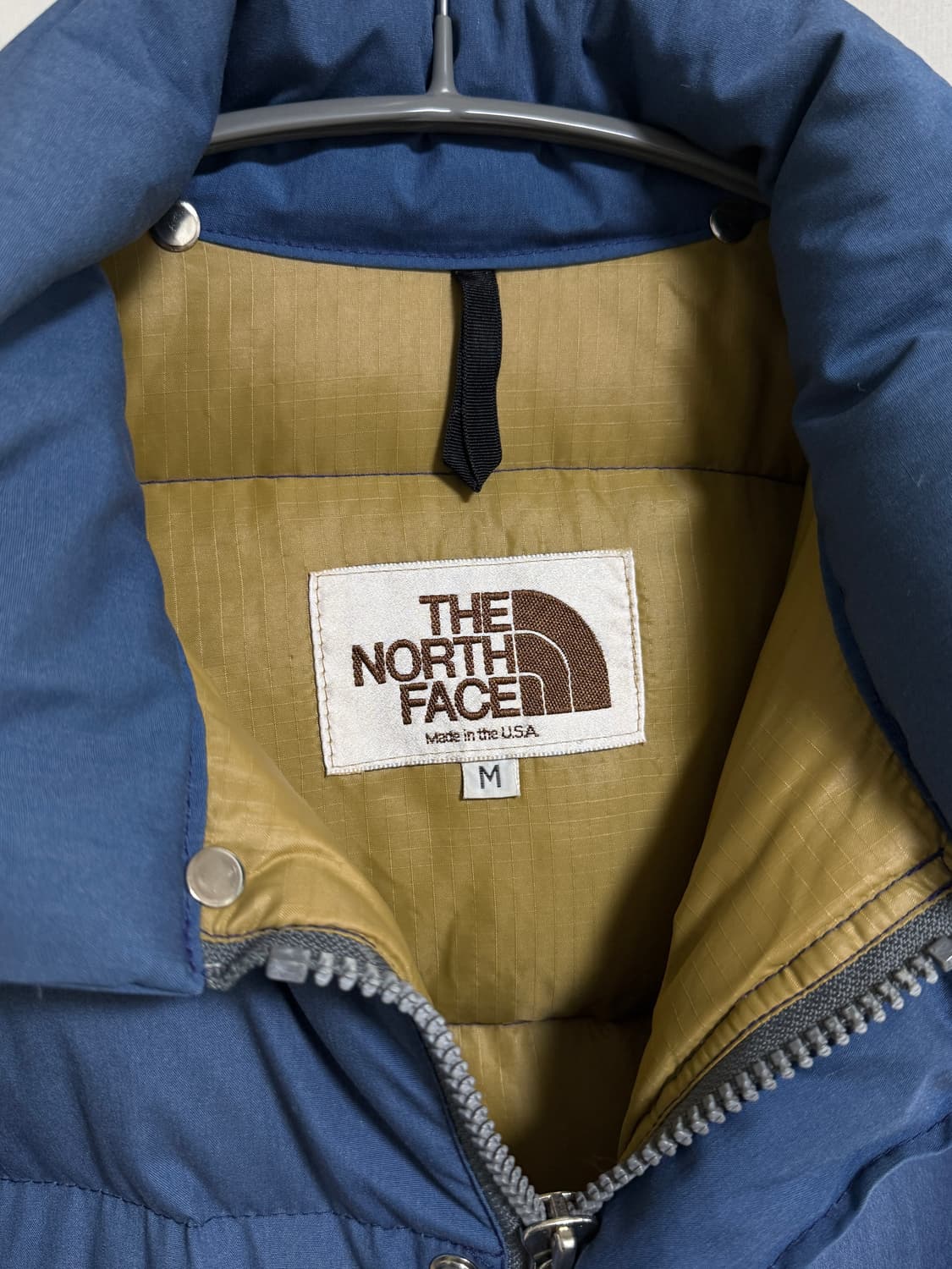 80s 노스페이스 브라운라벨 시에라파카 패딩 블루 상품이미지3