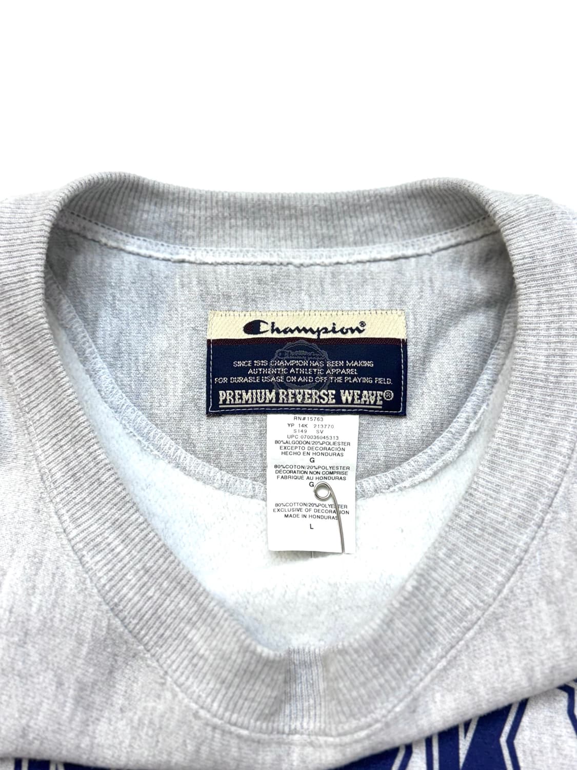 Champion 챔피온 리버스위브 그레이컬러 로고 맨투맨 상품이미지8