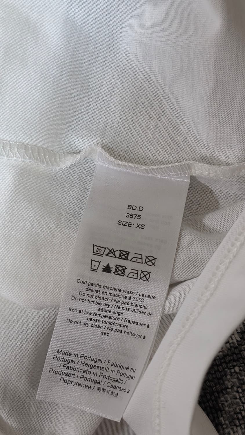 GANNI 가니 큐빅 백포인트 화이트 반팔 55-66 상품이미지8