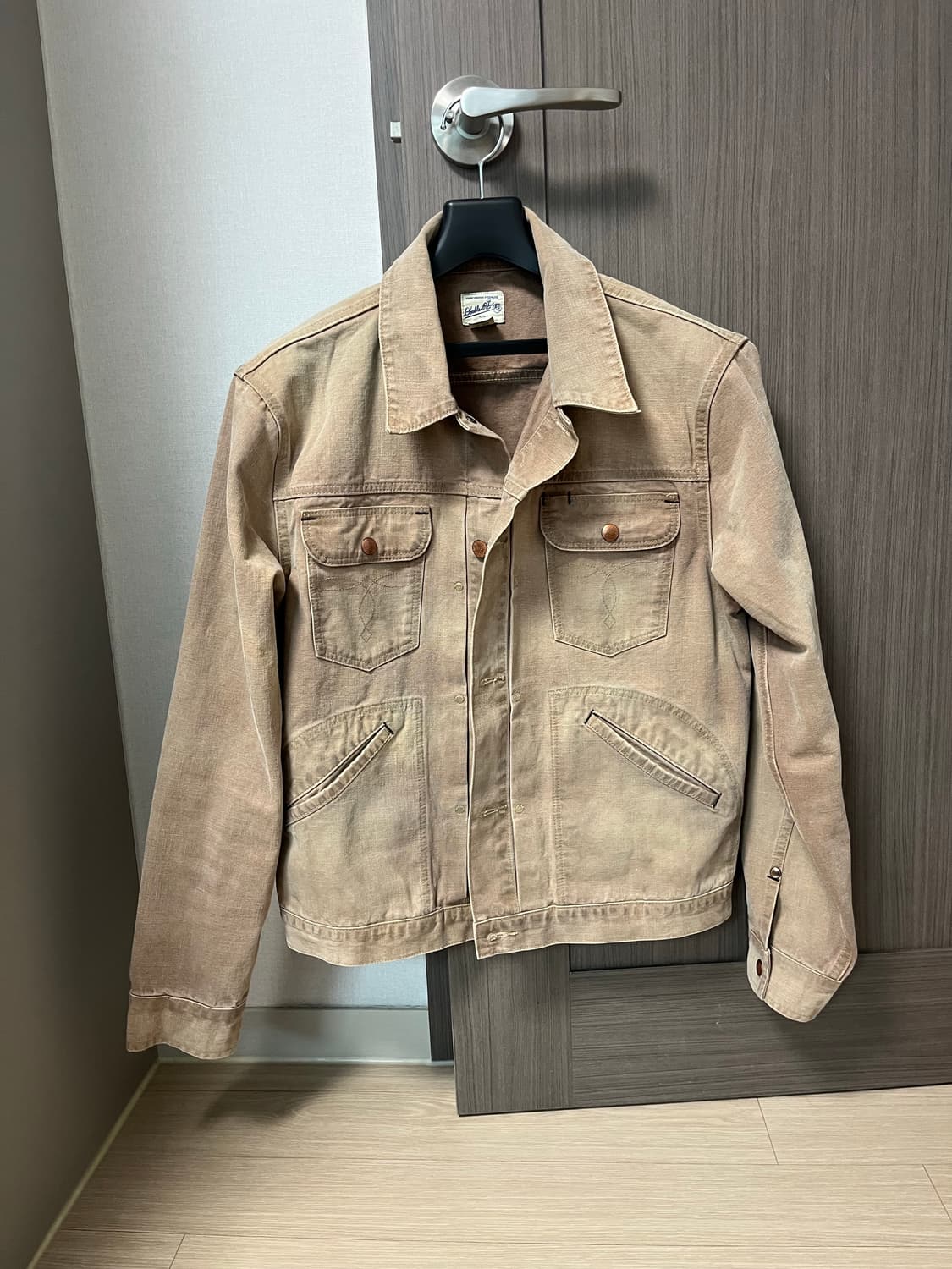 [S] rrl 디스트레스 캔버스 트러커 자켓 상품이미지1