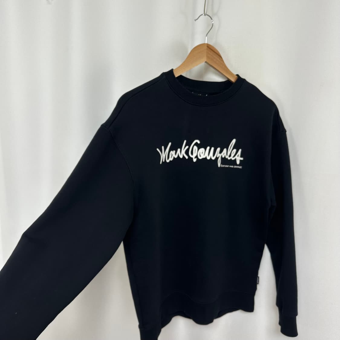   마크곤잘레스 공용 맨투맨 티셔츠 검정 S  OC 상품이미지3