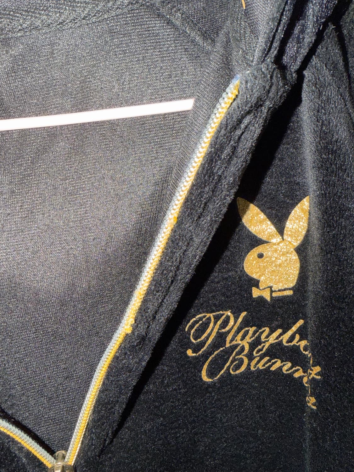 Vintage PLAYBOY 플레이보이 벨벳 후드집업 상품이미지3