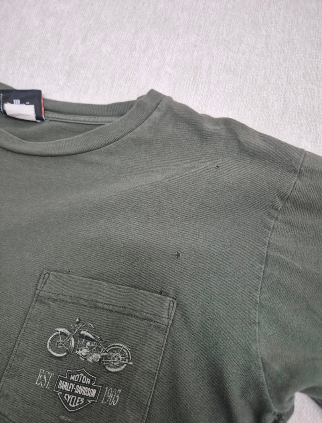2002 Made in USA 빈티지 할리데이비슨 롱슬리브 L 상품이미지4