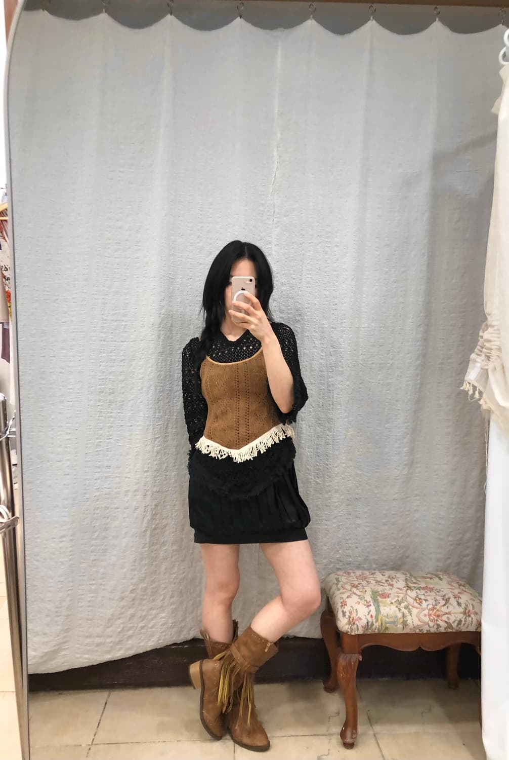 bohem tassel bustier 상품이미지3