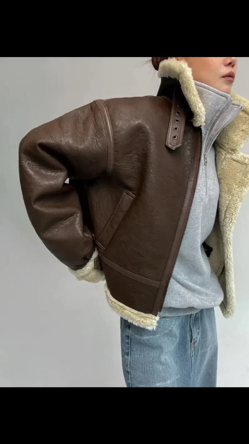 블랙업 라메르 무스탕 상품이미지2