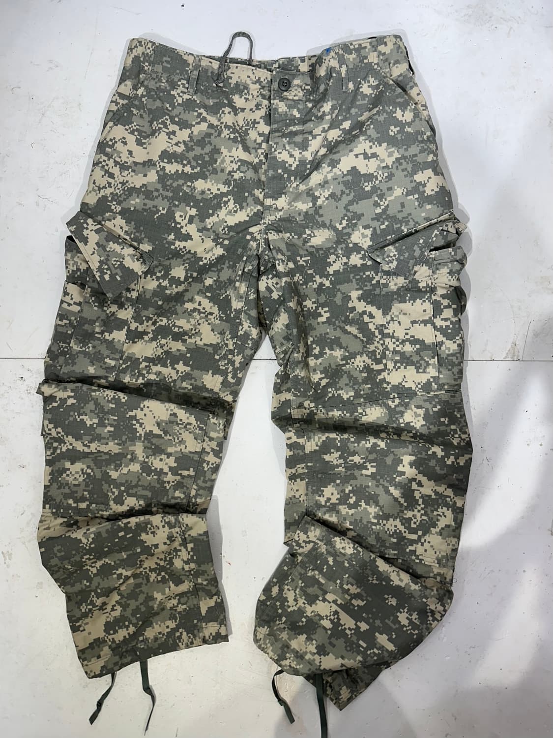 빈티지 카키 미군 밀리터리 와이드 카고 팬츠  상품이미지4