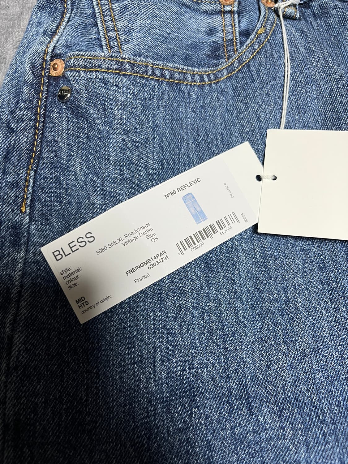 블레스 bless smlxl 데님 팬츠 새상품 상품이미지7