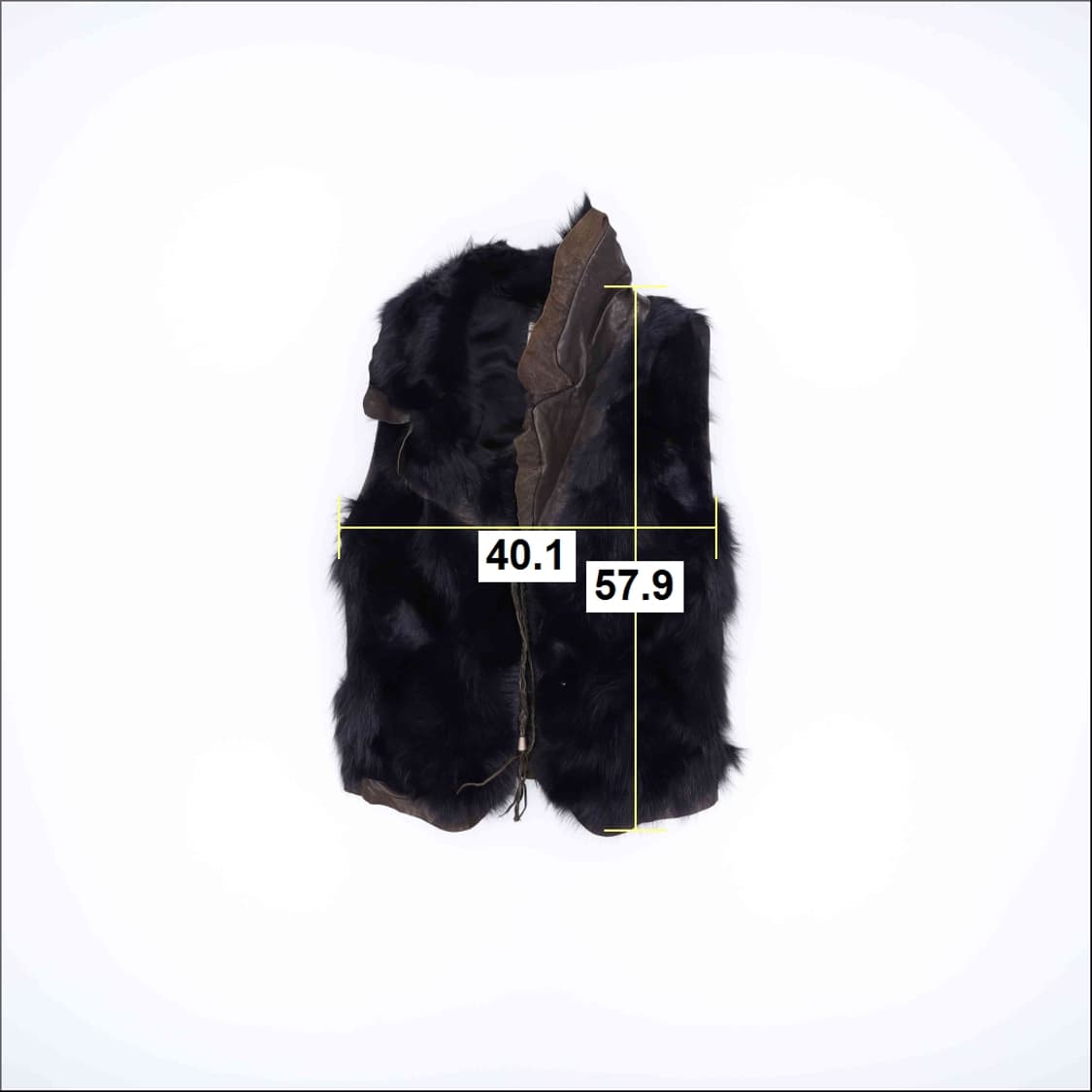 [85] BCBG 토끼털 양가죽 조끼 베스트 0105J 상품이미지5