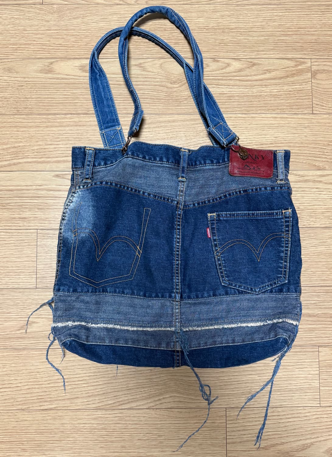 히스테릭 글래머 데님 패치워크 숄더백 상품이미지2