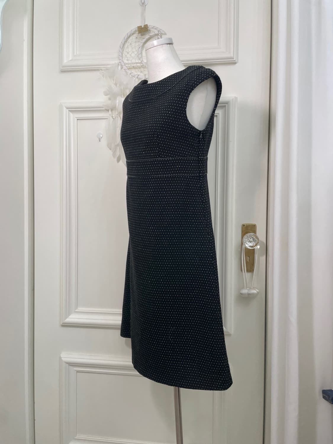 black glitter dot wool princess opc 상품이미지2