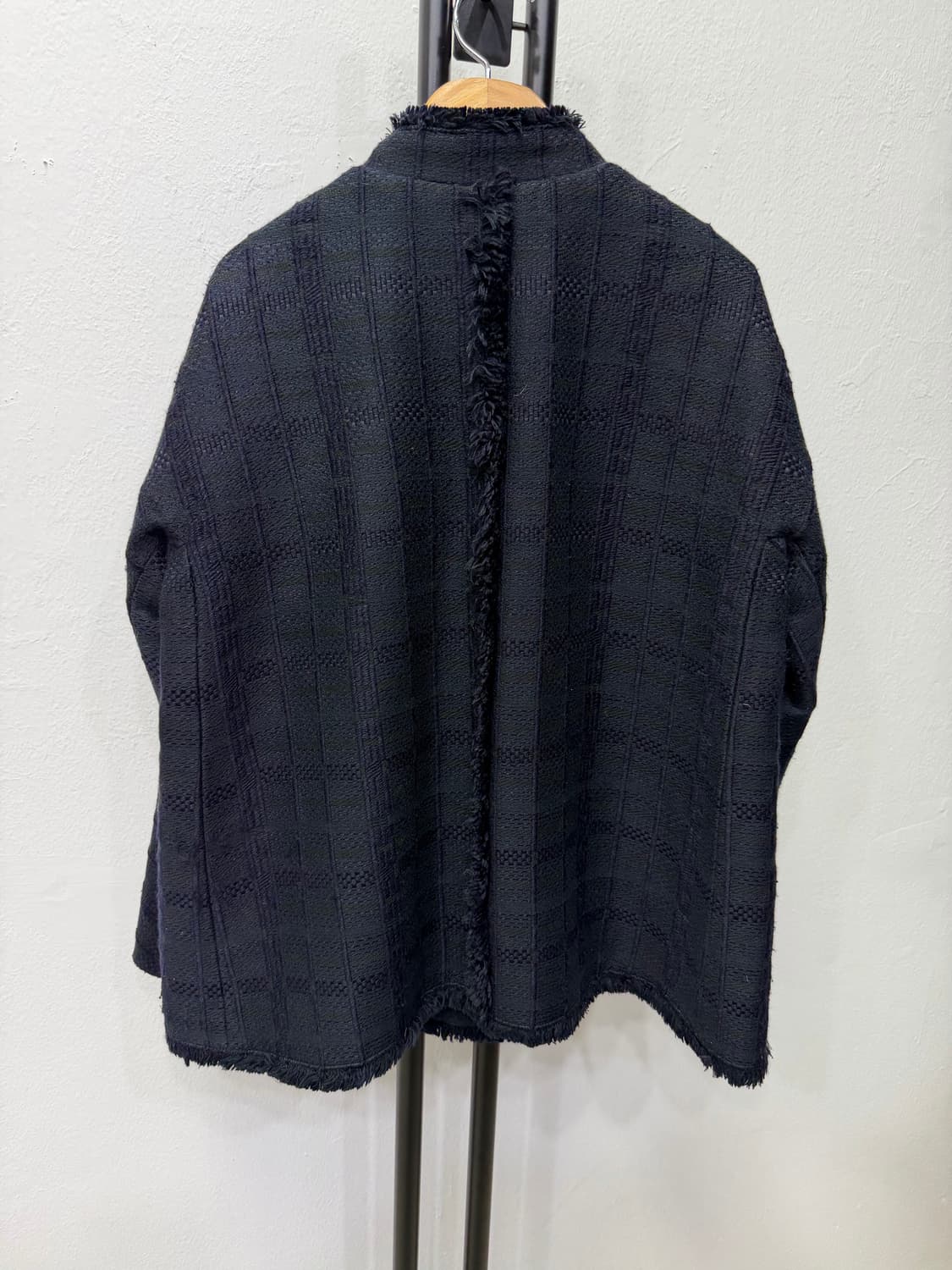 정품) KOHO 구호 블랙 트위드 자켓 85 상품이미지5