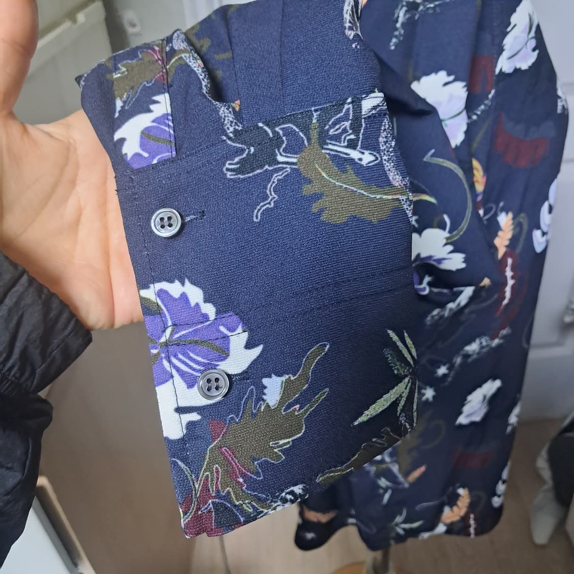 시스템  패턴 블라우스 55(상태최상) 상품이미지8