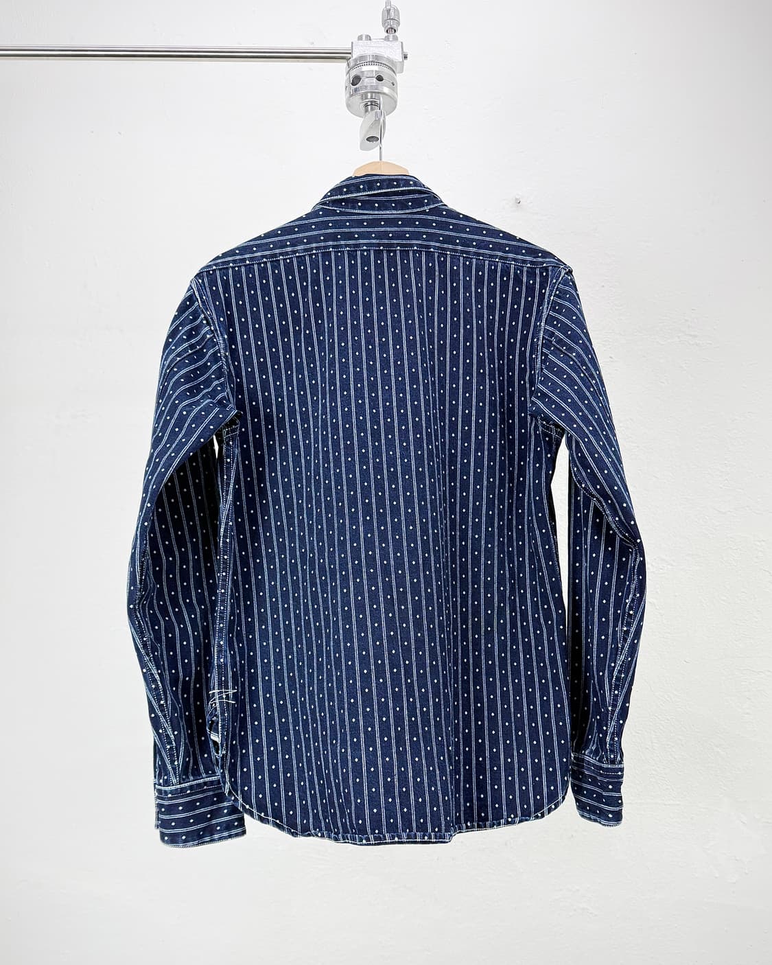 브론슨 와바시 도트 스트라이프 워크 셔츠 상품이미지6