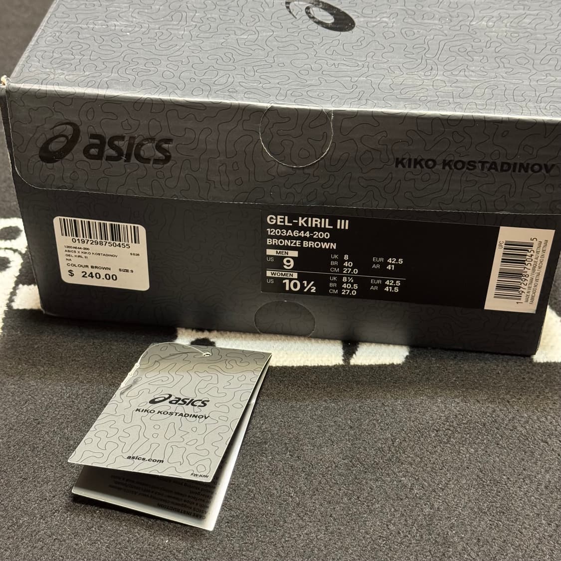 [270] 키코 아식스 젤 키릴 3 브론즈 브라운 상품이미지8