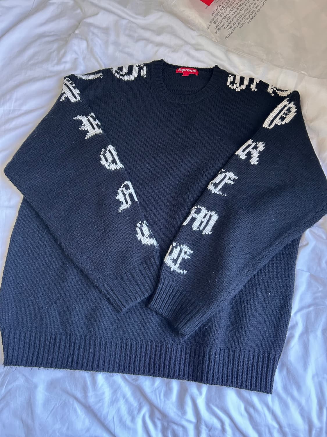 슈프림 올드 잉글리쉬 니트 XL 상품이미지2