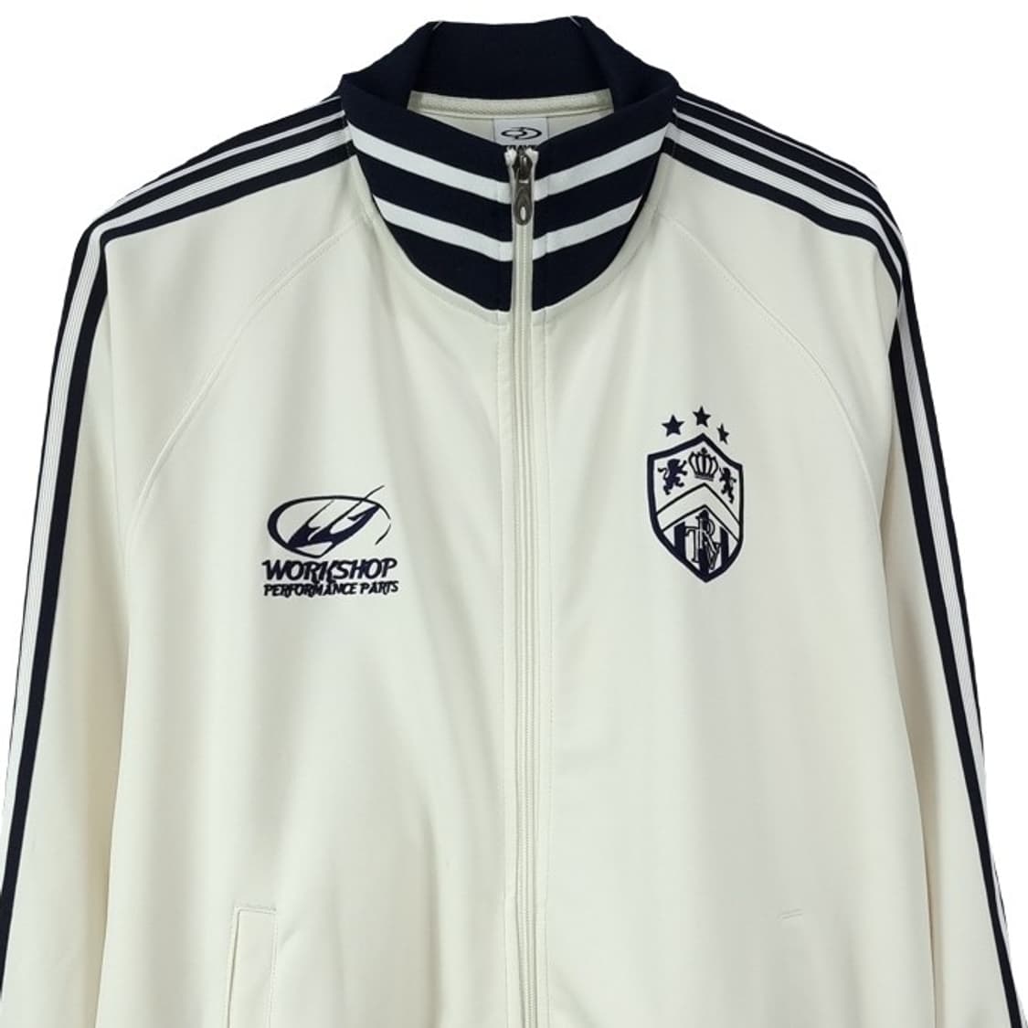 [트래블] 사이드라인 오버핏 져지 트랙탑 집업 자켓 아이보리 M19671 상품이미지4