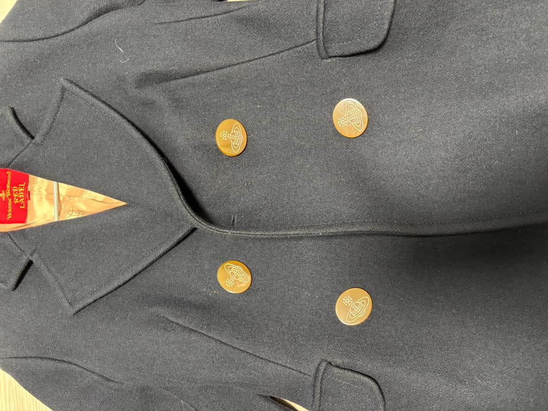 비비안웨스트우드 더블 코트 네이비 (레드라벨) 상품이미지2