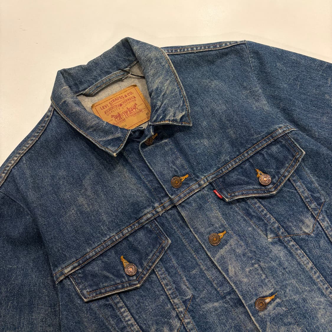 [40] 90s 리바이스 USA 데님 트러커 자켓 청자켓 B858 상품이미지3