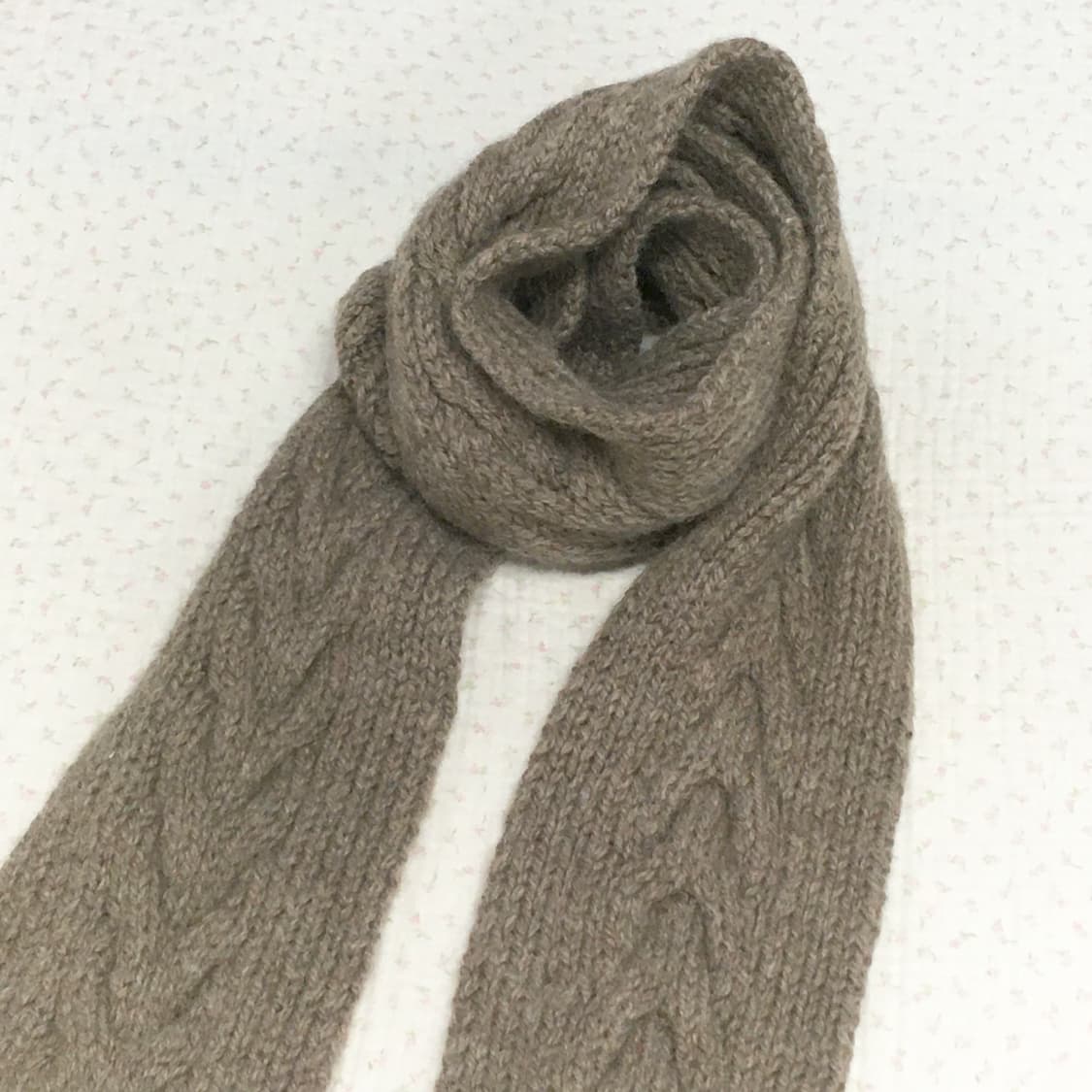 JPN/ 브라운뜨개머플러 모리걸머플러 모리룩머플러 브라운목도리 상품이미지7