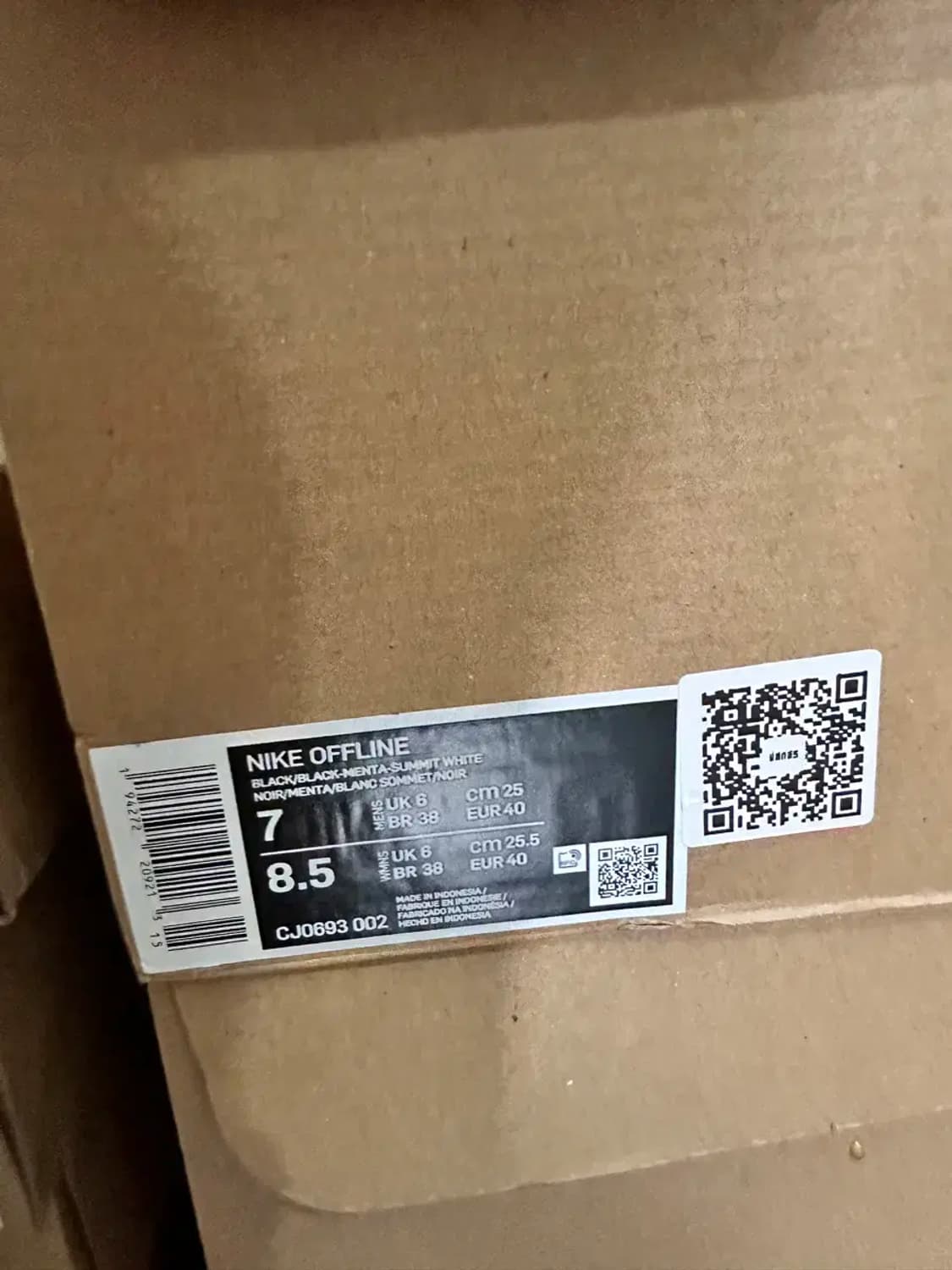 나이키 오프라인 블랙 250 CJ0693002 상품이미지4