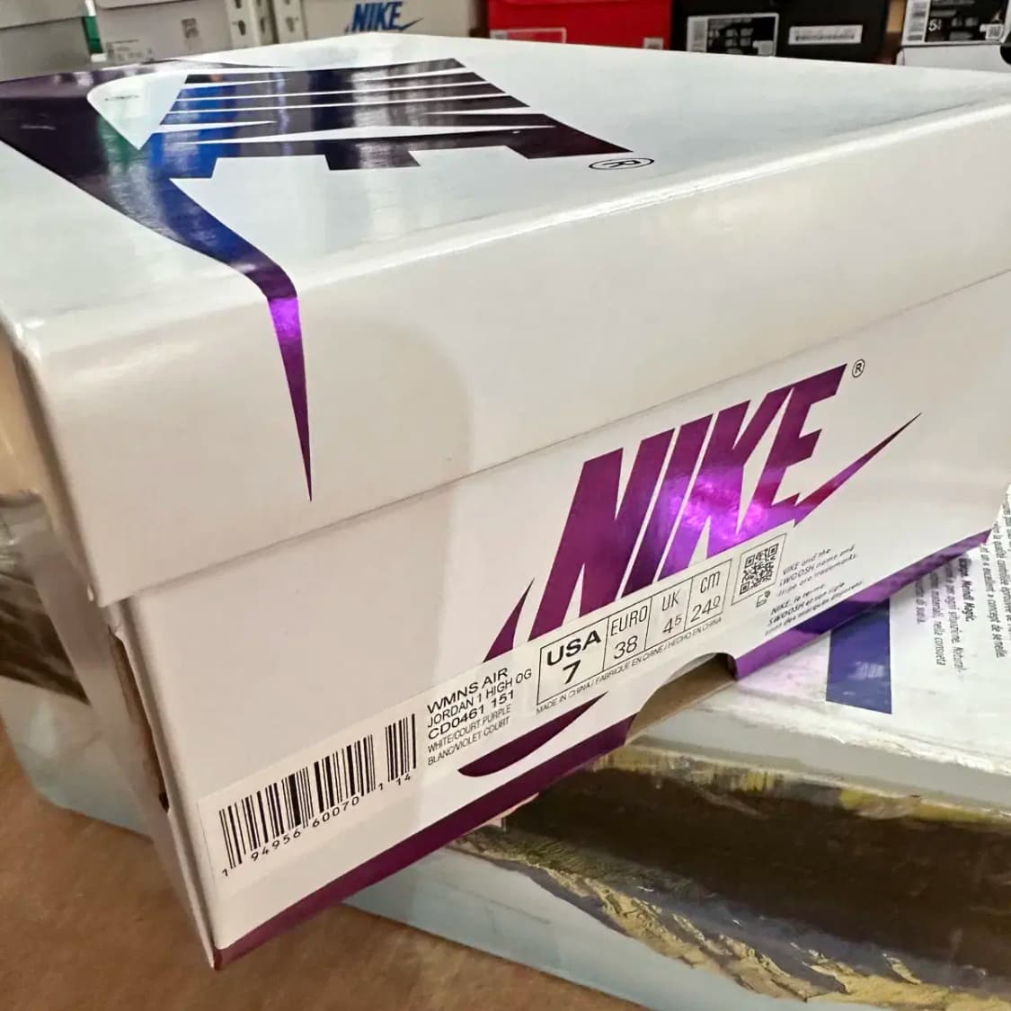 조던 1 하이 OG 코트 퍼플 240 CD0461151 상품이미지3