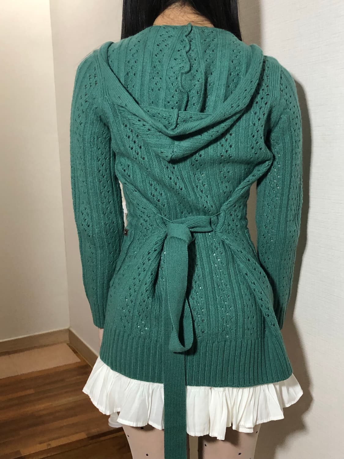 빈티지 청록 더플 가디건 상품이미지5