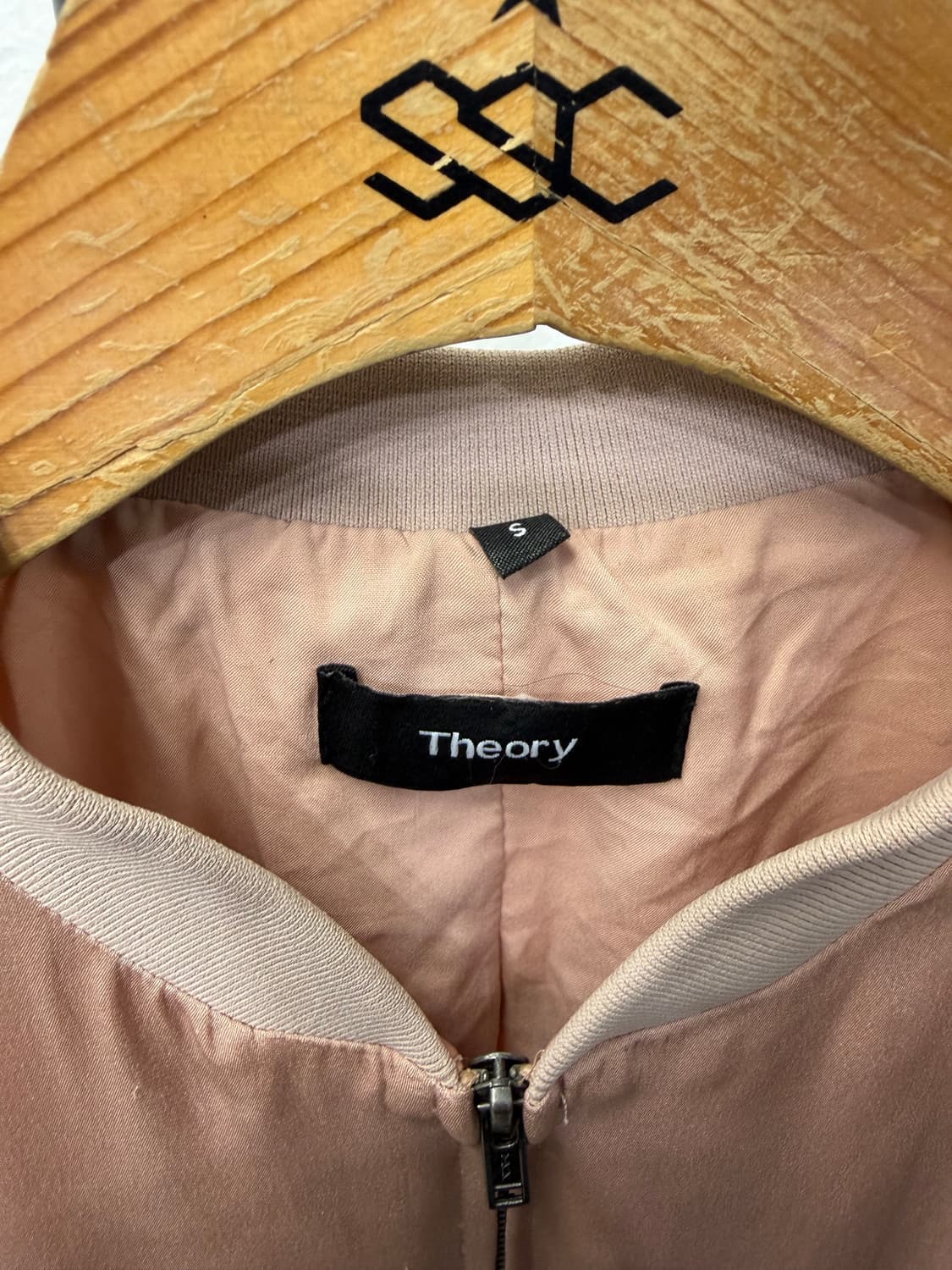 정품) Theory 띠어리 여성 실크 봄버 자켓 S 상품이미지5