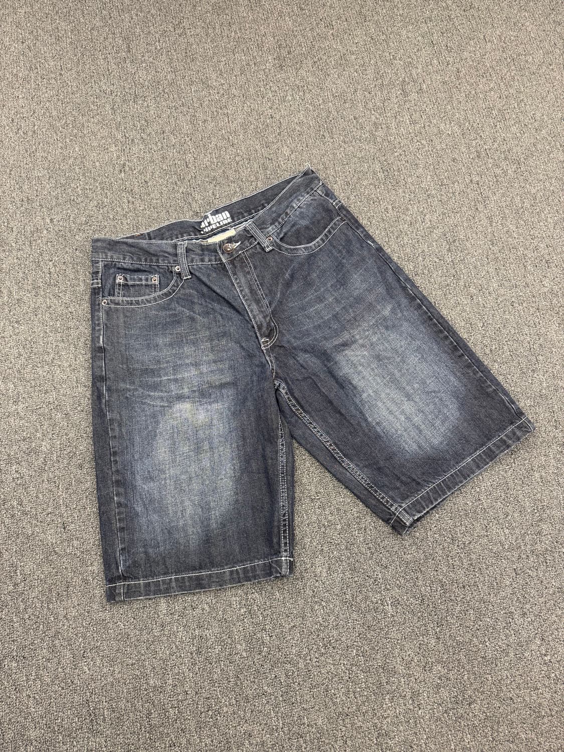 33)urban pipeline 빈티지 흑청 버뮤다 데님팬츠 상품이미지1