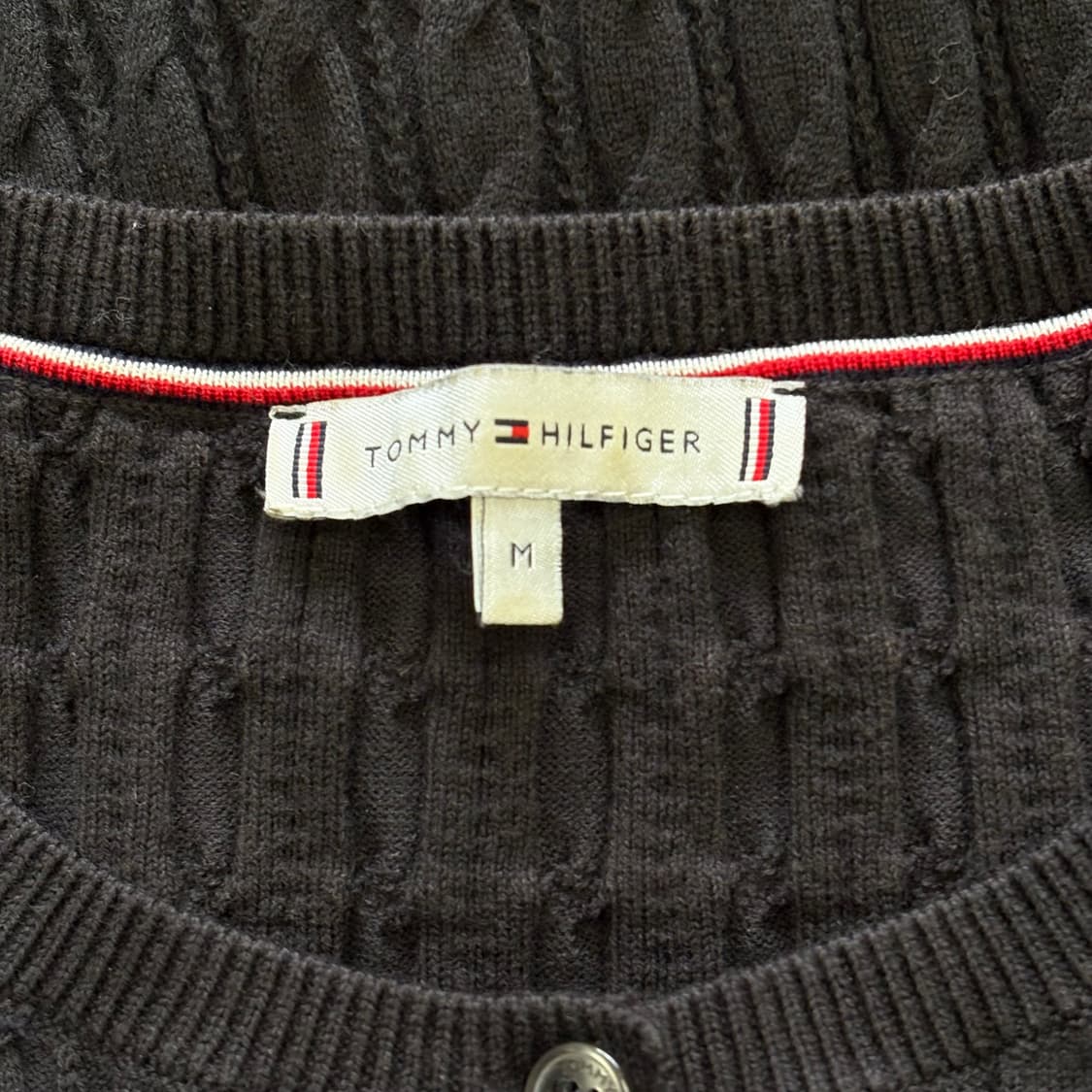 M 타미힐피거 여성용 케이블 니트 가디건  상품이미지4