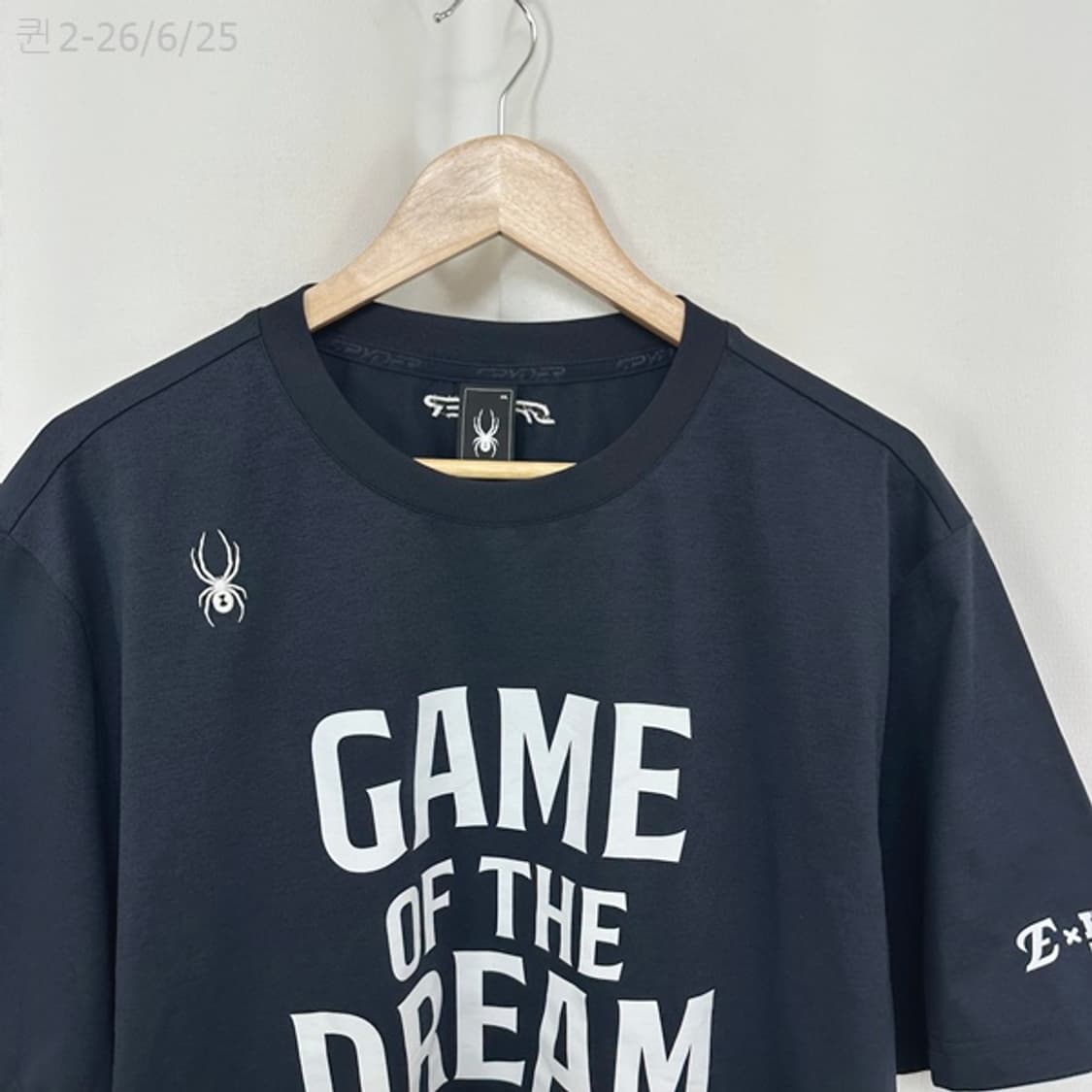 스파이더 남자 스판짱 반팔티 빅사이즈 네이비 xxl (110) 상품이미지2