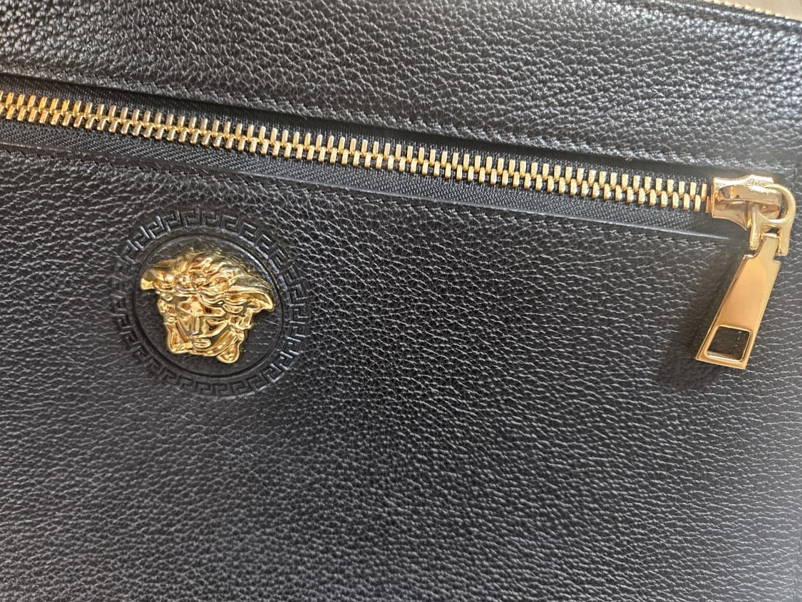 베르사체 블랙 레더 메두사 클러치백 라지 남여공용 상품이미지4