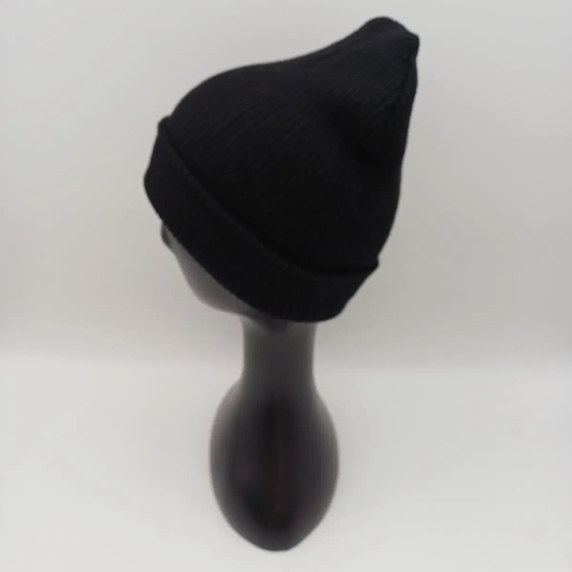 겨울 빈티지 블랙 무지 비니 [BF10445-154-42] 상품이미지2