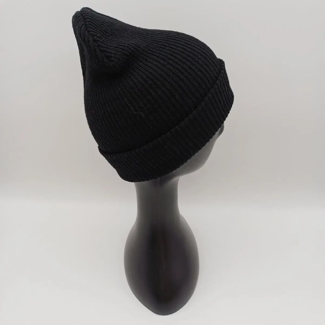 겨울 빈티지 블랙 무지 비니 [BF10445-154-42] 상품이미지4