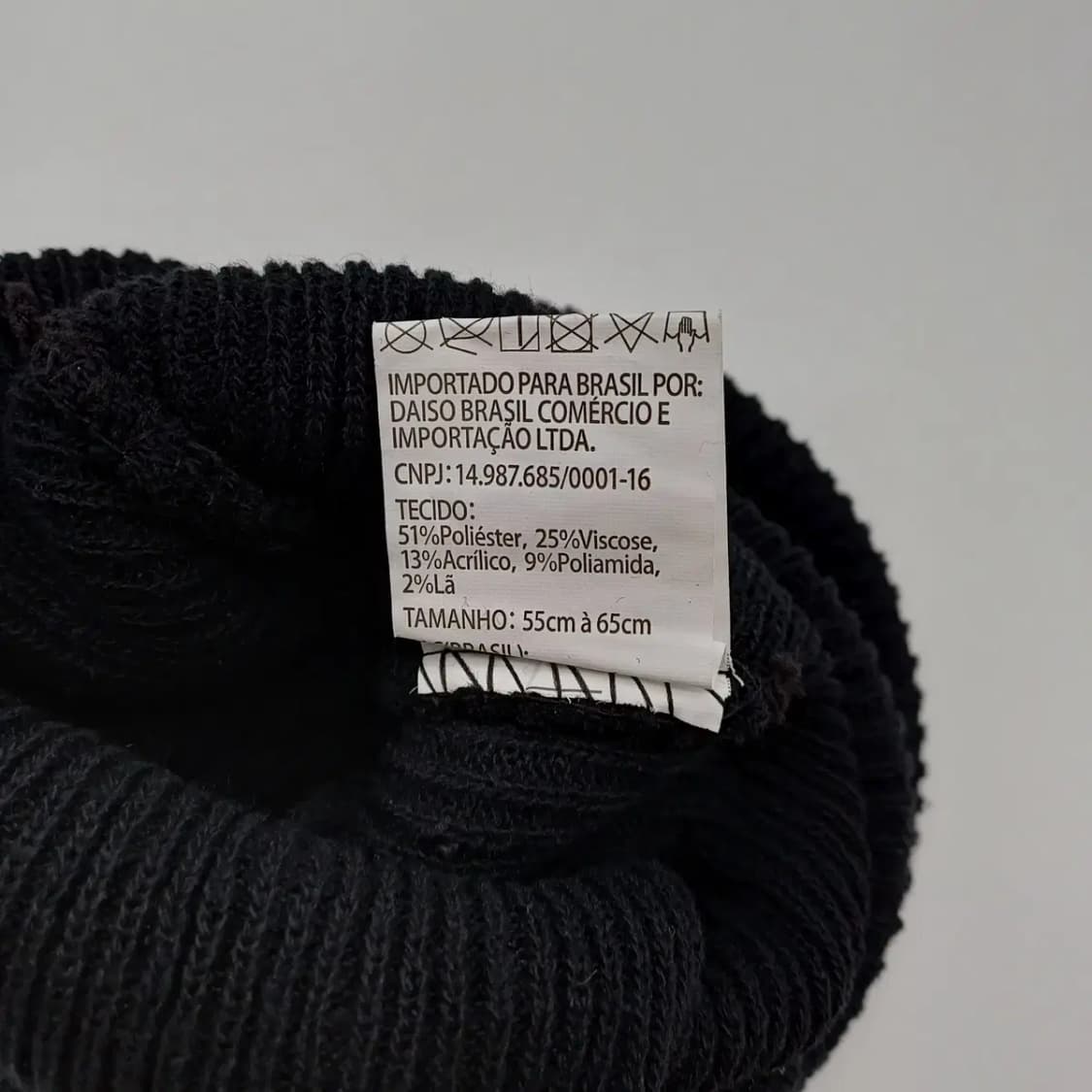 겨울 빈티지 블랙 무지 비니 [BF10445-154-42] 상품이미지6