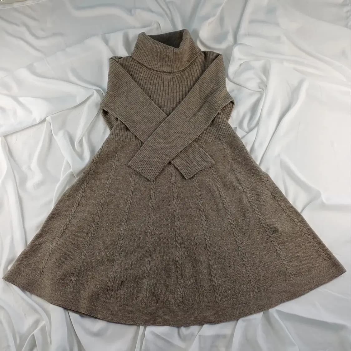 매킨토시 런던 목폴라 니트 원피스 [7641_0058-01] 상품이미지2