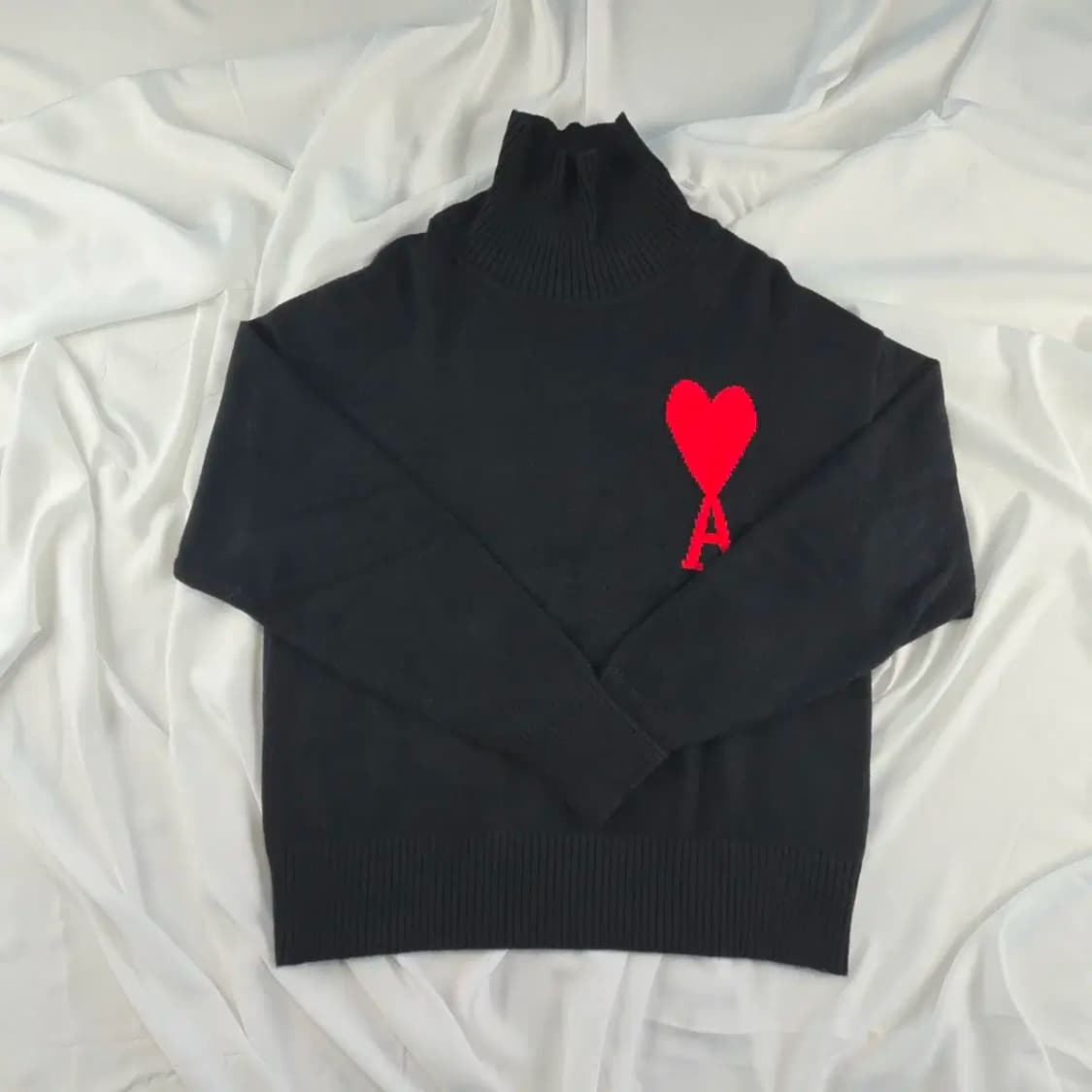 AMI 아미 파리스 목폴라 블랙 니트 [BC8446_0892-02] 상품이미지3