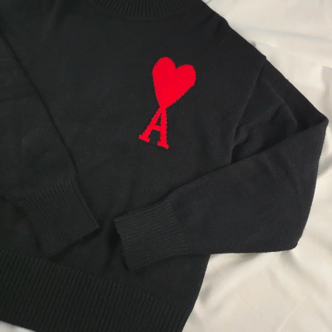 AMI 아미 파리스 목폴라 블랙 니트 [BC8446_0892-02] 상품이미지4