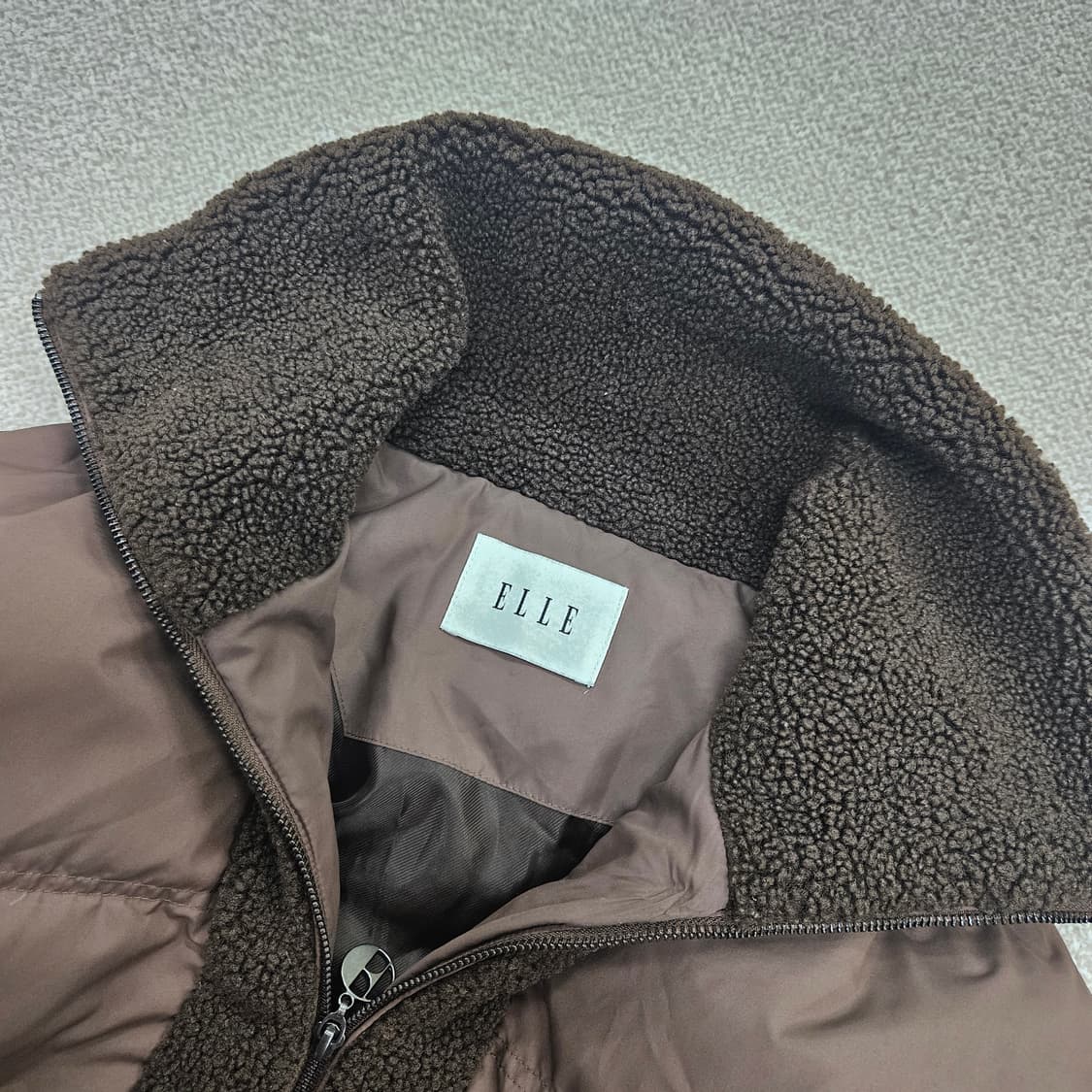 [85] 엘르 덕다운 하이넥 숏패딩 점퍼 1209J1 상품이미지2