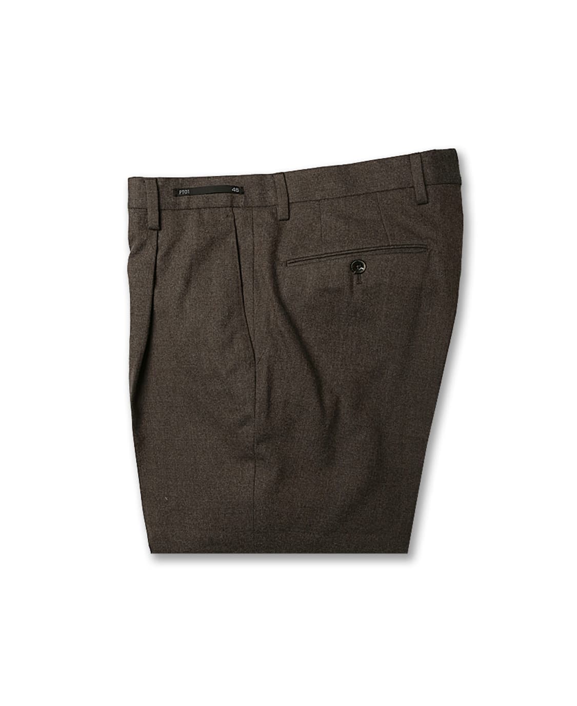 피티제로우노 [PT01] 브라운 울 젠틀맨 핏 이태리 슬림 팬츠 상품이미지1