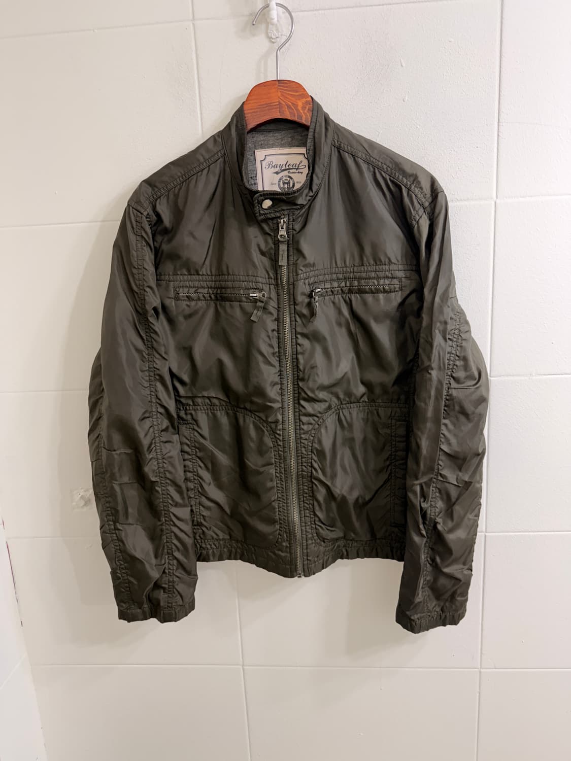 빈티지 카키 브라운 셔링 데일리 스트릿 코디 세트 상품이미지4