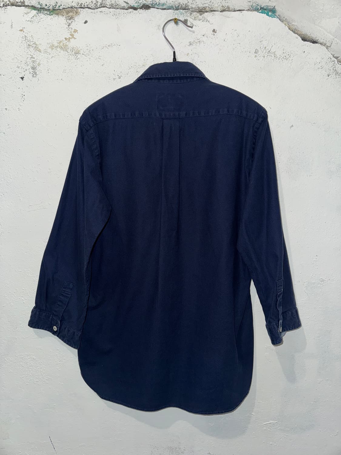 BEAMS 네이비 7부 셔츠 상품이미지5