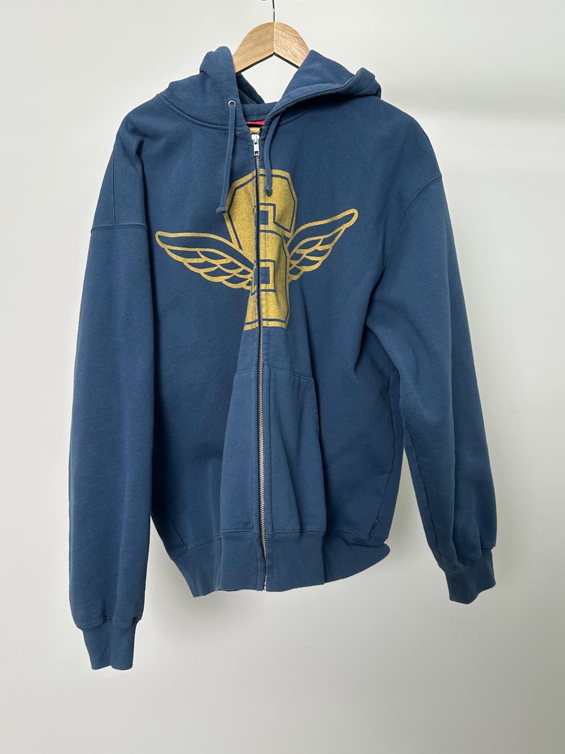 슈프림 윙스 집업 후드 스웨트셔츠 다크 블루 XL 상품이미지1