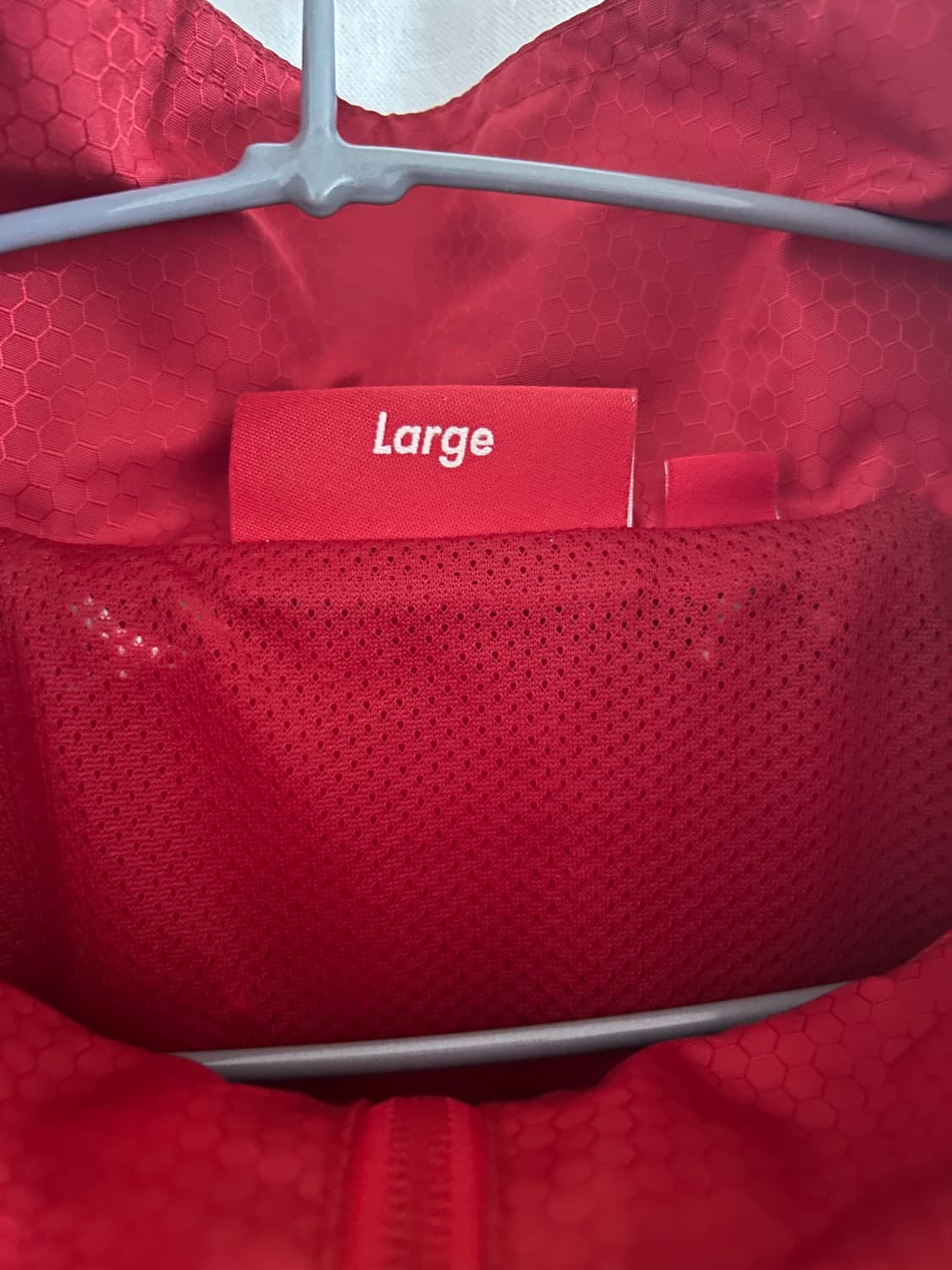 슈프림 리플렉티브 파이핑 풀오버 레드 L 상품이미지3