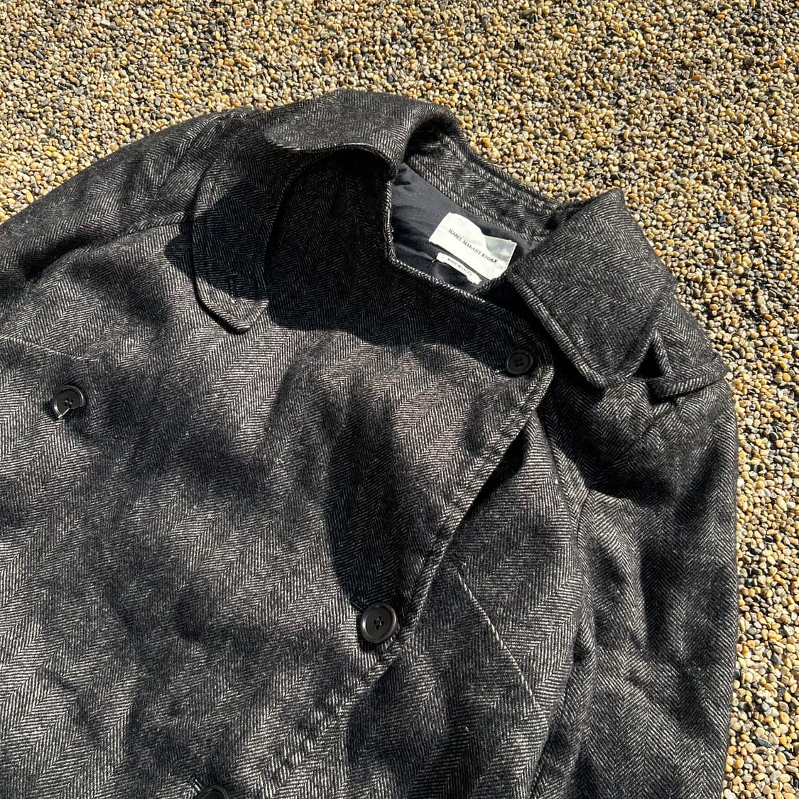 이자벨 마랑 에뚜왈 헤링본 코트 상품이미지2