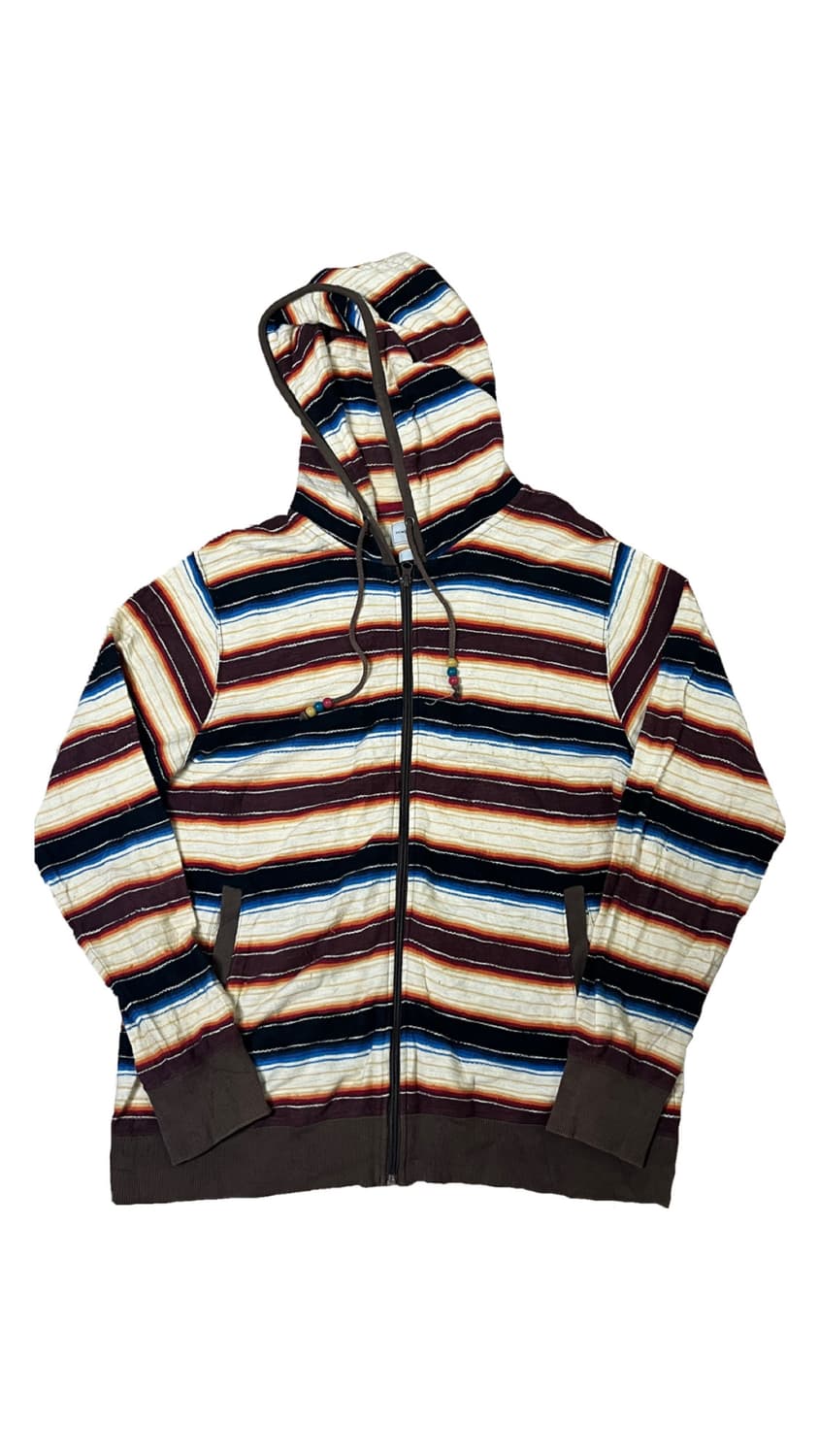 Power to the people 에스닉 스트라이프 후드집업 상품이미지6