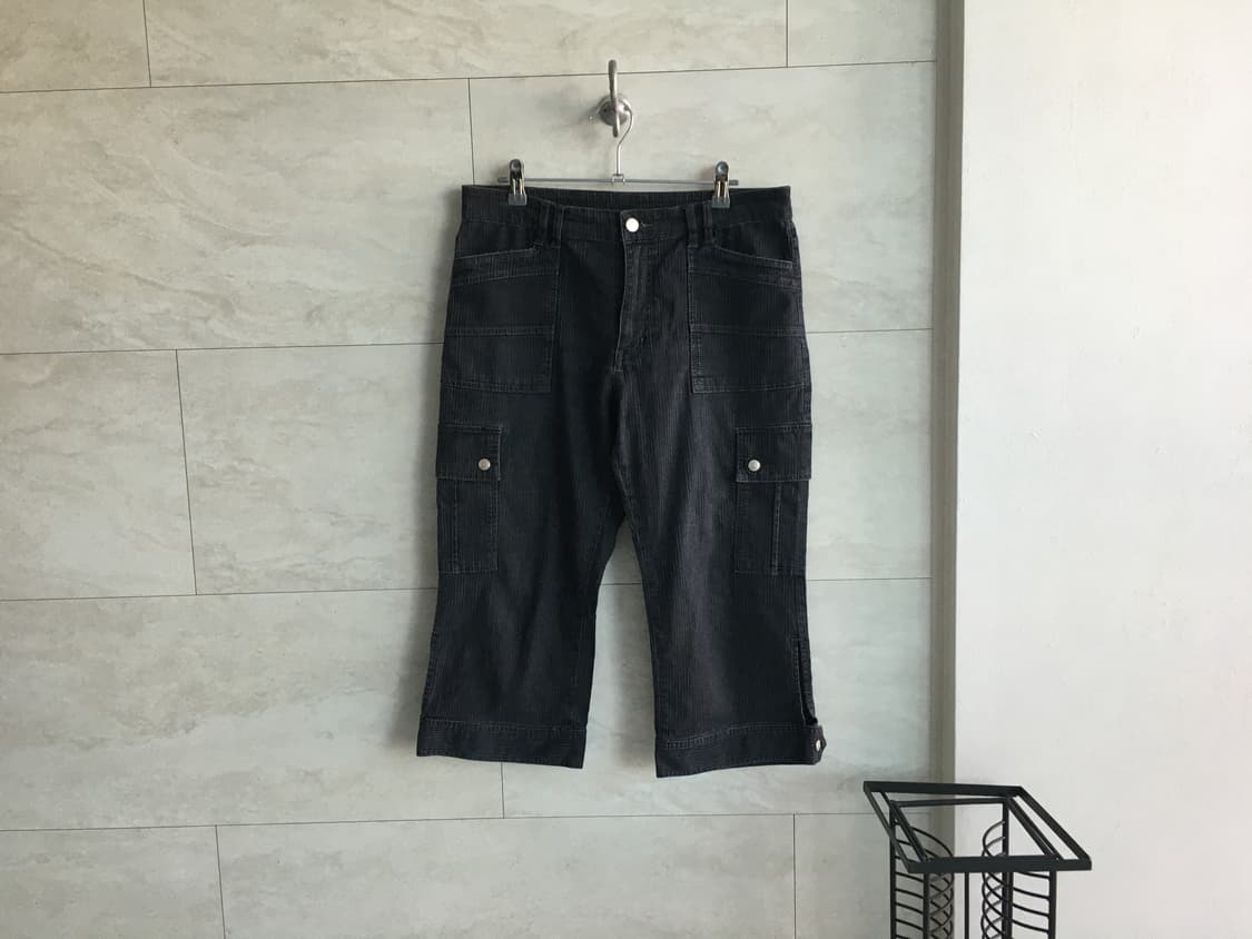 pinstripe cargo cropped pants 상품이미지1