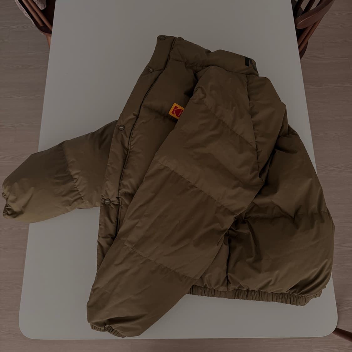 코닥 에센셜 스탠넥 덕다운 자켓 L 카키 상품이미지4
