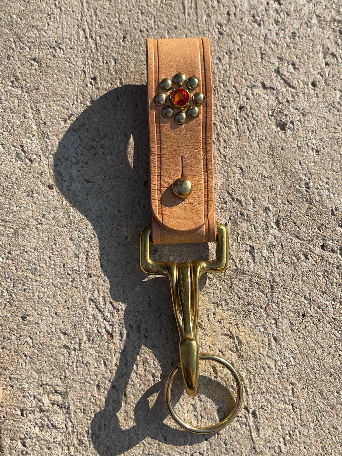 천연 소가죽 벨트 루프 키링 상품이미지9