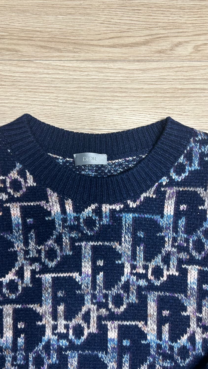 [새상품급,L] 디올 오블리크 자카드 니트 스웨터 상품이미지3